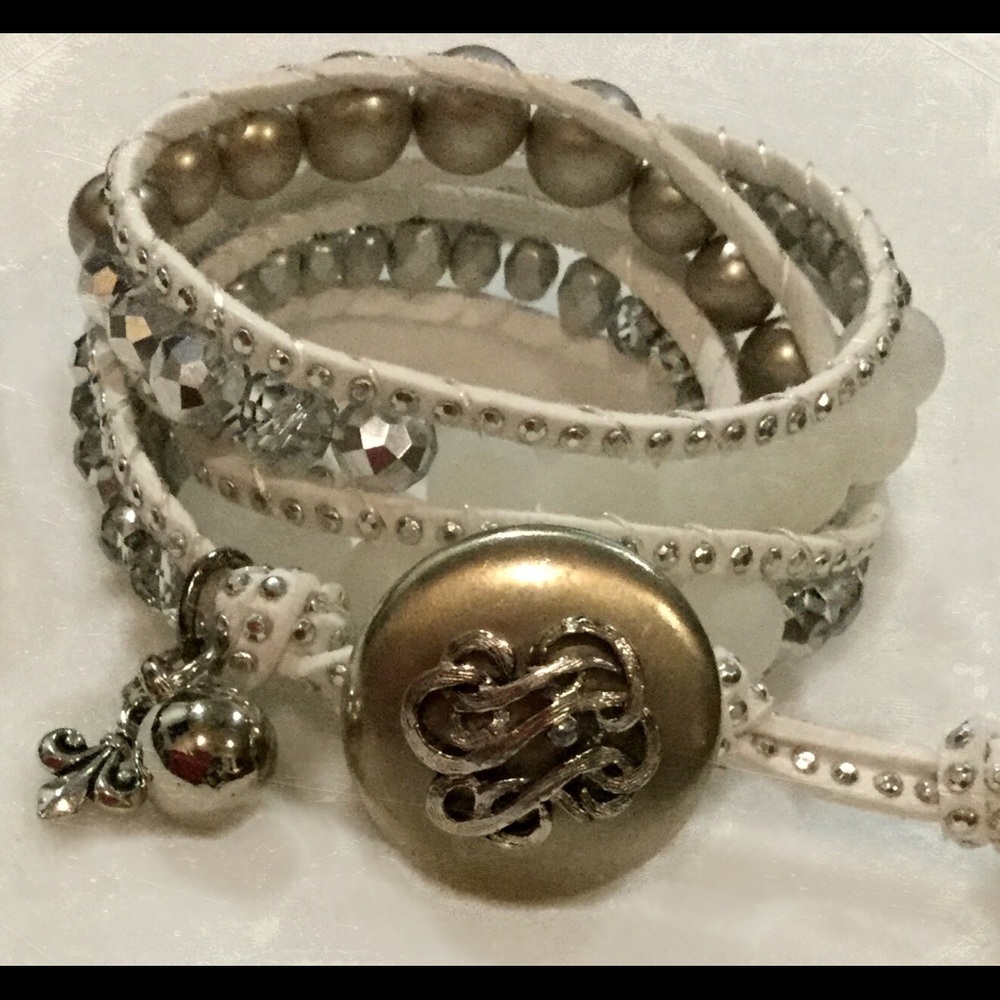 Completely Handmade Triple Wrap Bracelet